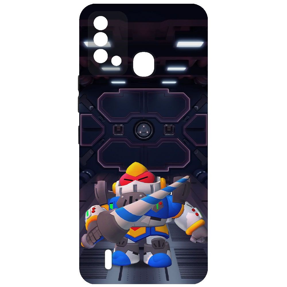 фото Чехол-накладка krutoff brawl stars - паладин вольт-меха для itel vision 2s
