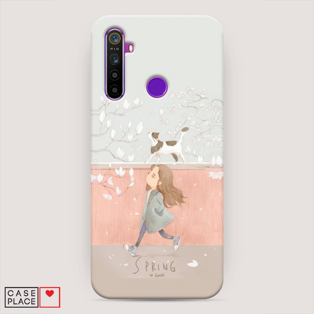 

Пластиковый чехол "Девочка-весна" на Realme 5, 251520-5