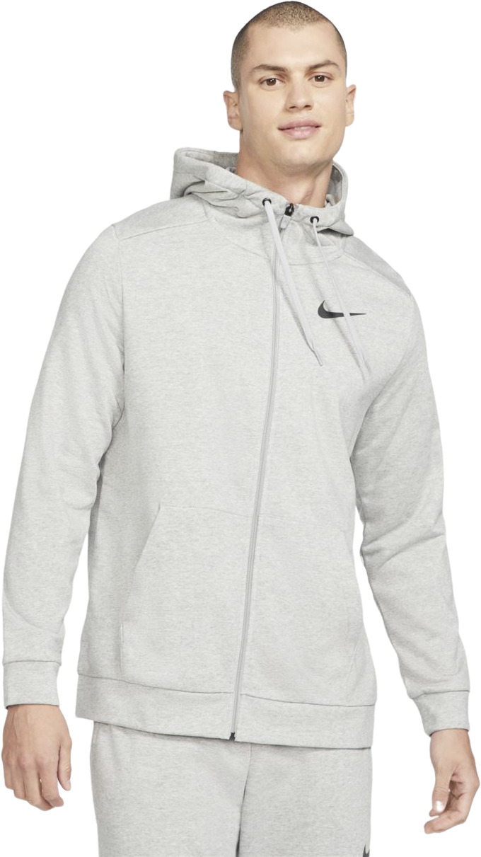 Толстовка мужская Nike M Dri-Fit Full-Zip Training Hoodie серая L