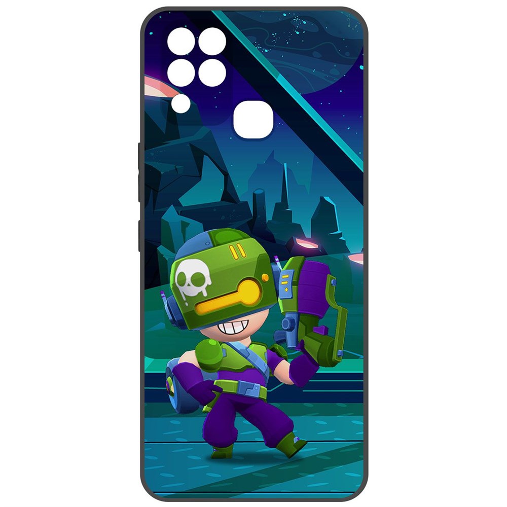 

Чехол-накладка Krutoff Brawl Stars - Контрабандистка Пенни для INFINIX Hot 11, Черный
