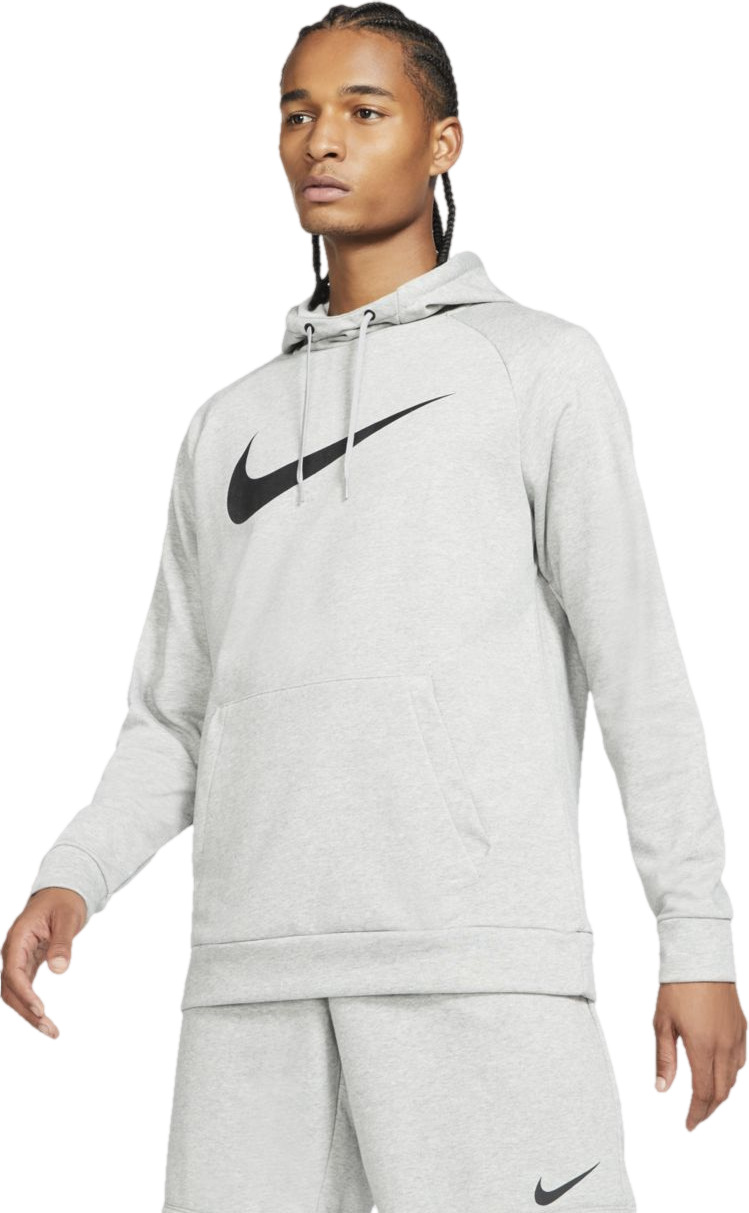 Худи мужское Nike M Dri-FIT Pullover Training Hoodie серое M