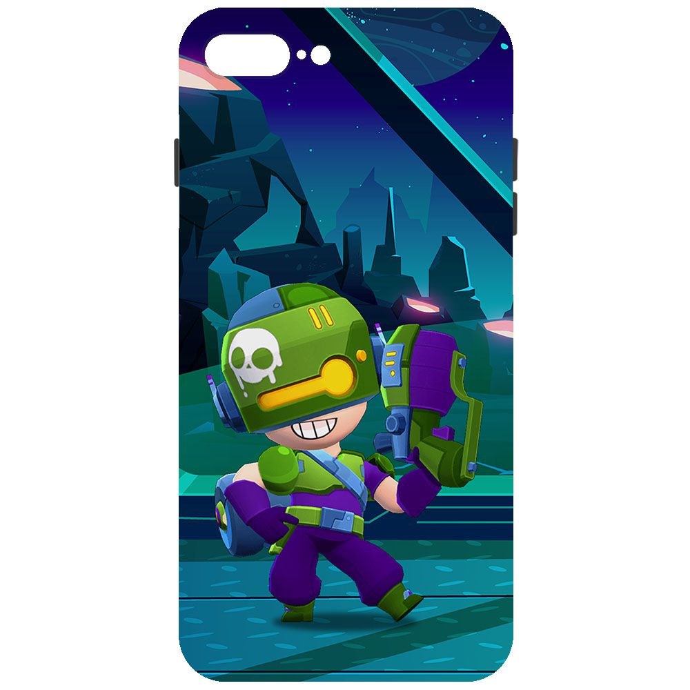 

Чехол-накладка Krutoff Brawl Stars - Контрабандистка Пенни для iPhone 7 Plus/8 Plus, Черный