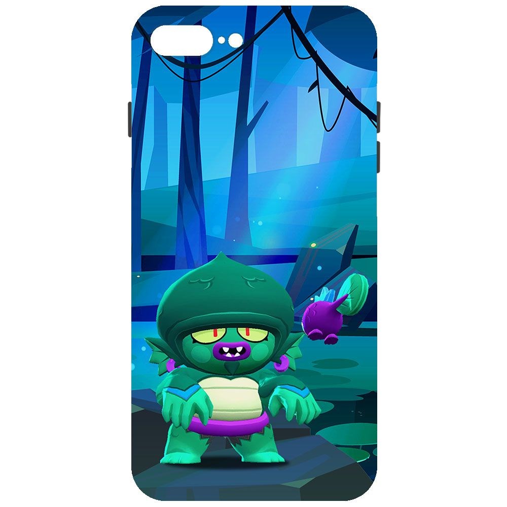 

Чехол-накладка Krutoff Brawl Stars - Болотный Джин для iPhone 7 Plus/8 Plus, Черный