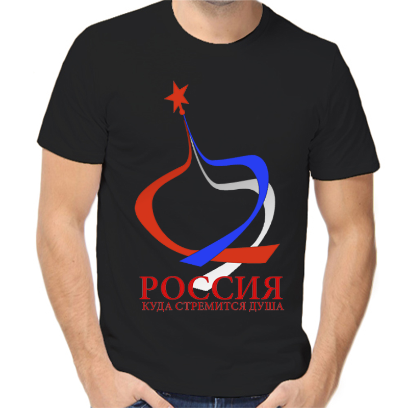 

Футболка мужская черная 42 р-р с надписью Россия Россия куда стремится душа, Черный, fm_rossiya_kuda_stremitsya_dusha