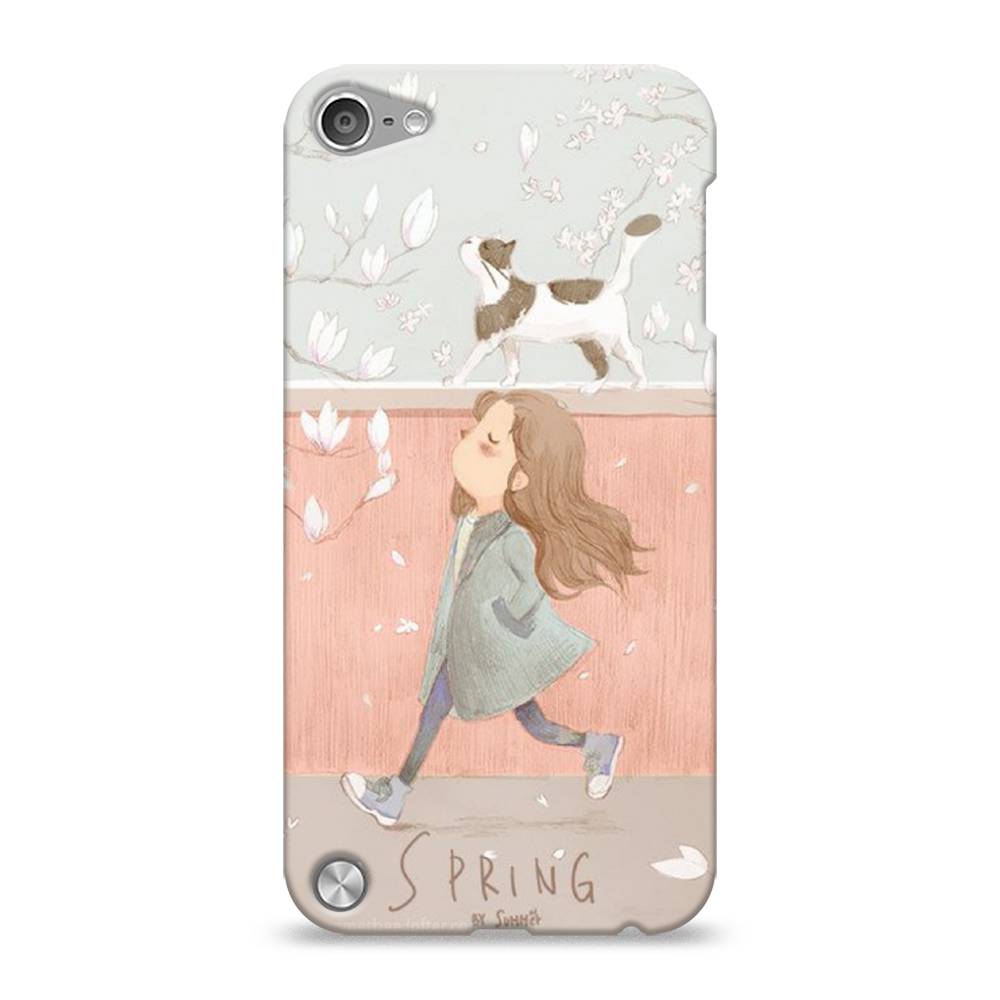 

Пластиковый чехол "Девочка-весна" на Apple iPod Touch, 11120-5