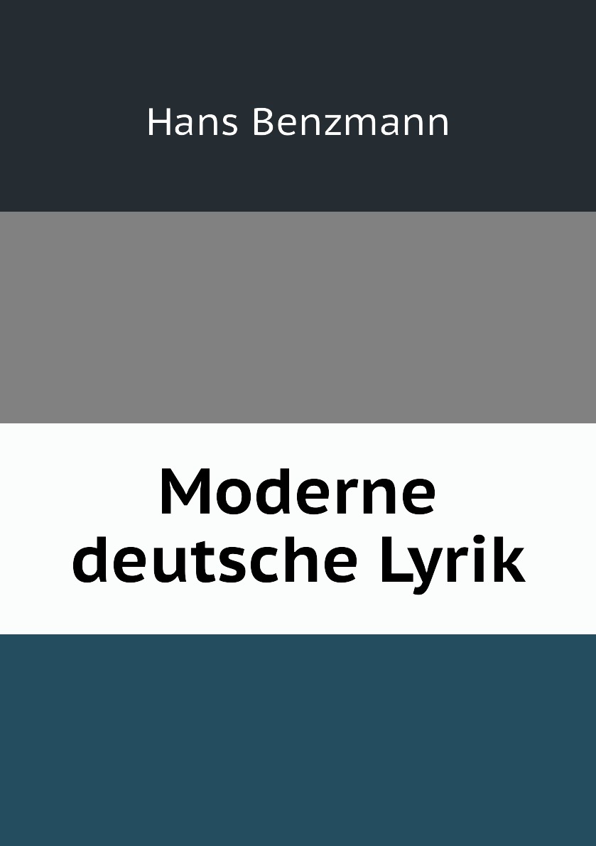 

Moderne deutsche Lyrik