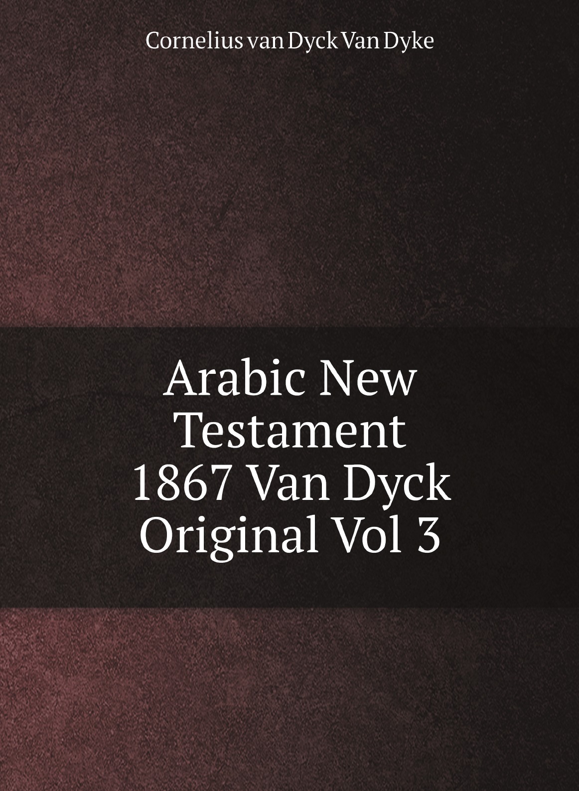 

Arabic New Testament 1867 Van Dyck Original Vol 3