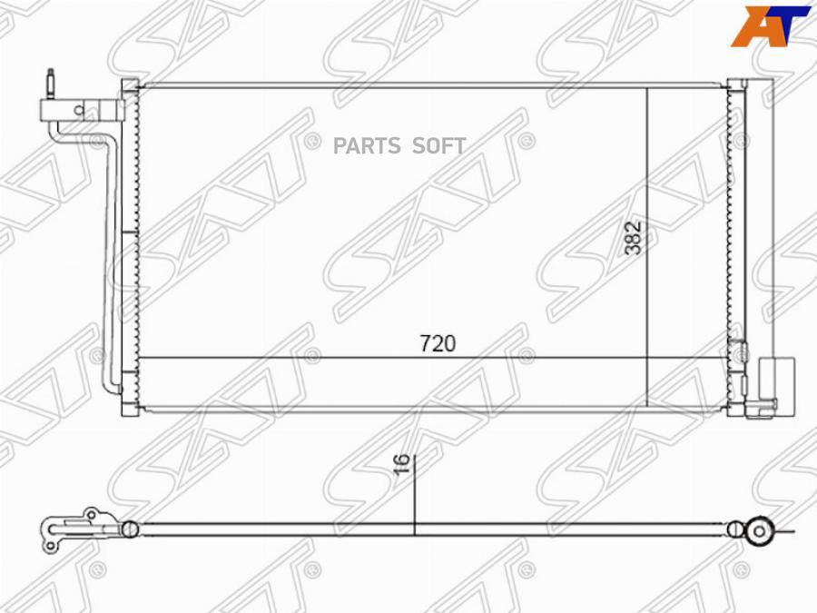 Радиатор Кондиционера Ford Focus Iii 11- Sat арт. ST-FD11-394-0