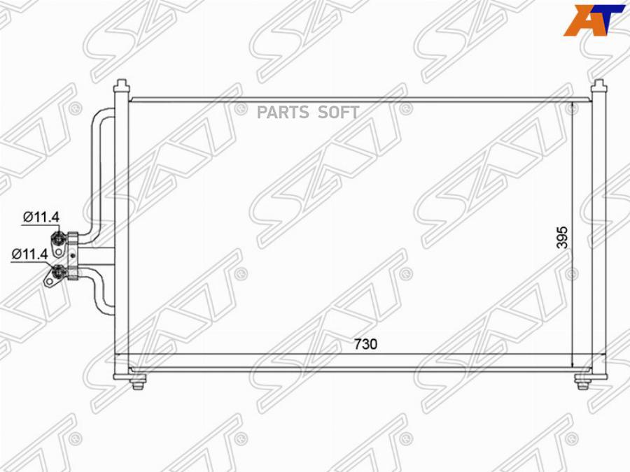 

Радиатор Кондиционера Ford Escape/Maverick 01-08 / Mazda Tribute 01- Sat арт. ST-FD09-394-