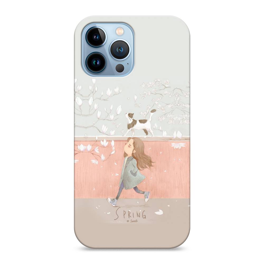 фото Пластиковый чехол "девочка-весна" на apple iphone 13 pro max awog