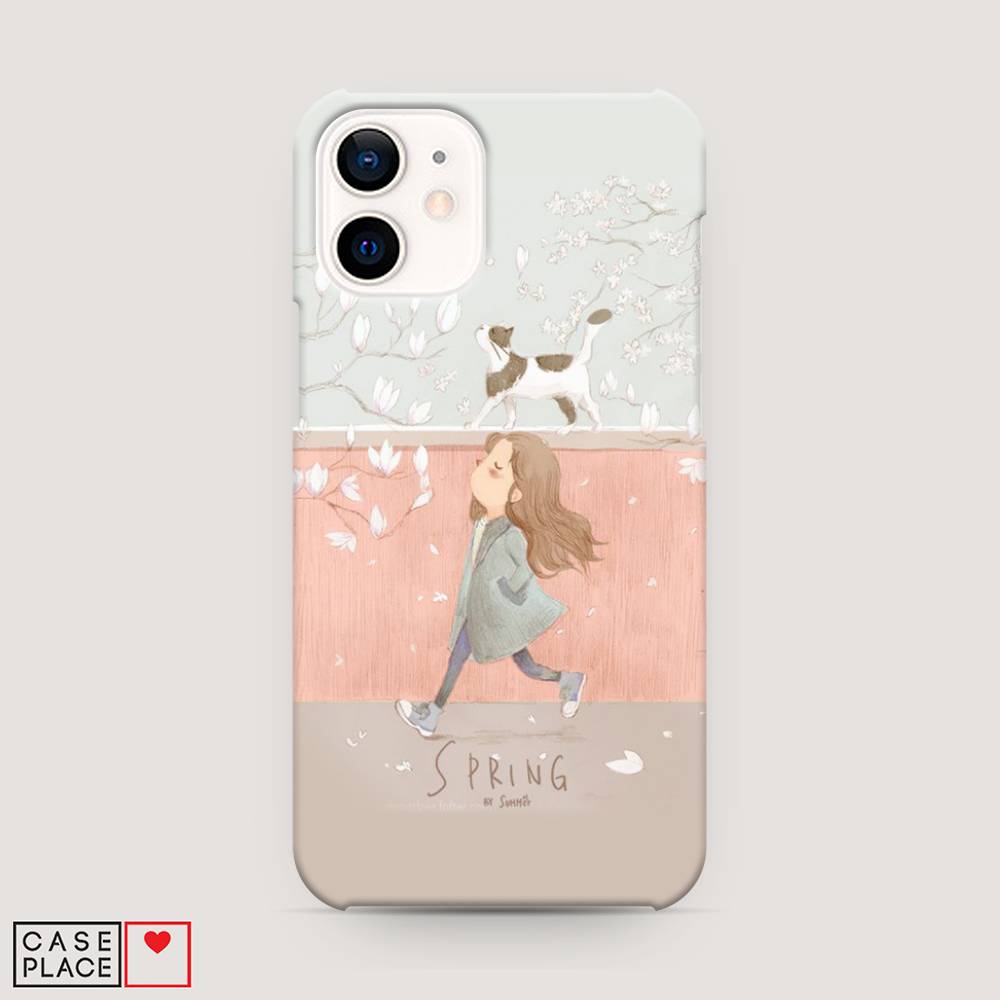 

Пластиковый чехол "Девочка-весна" на Apple iPhone 12 mini, 12620-5