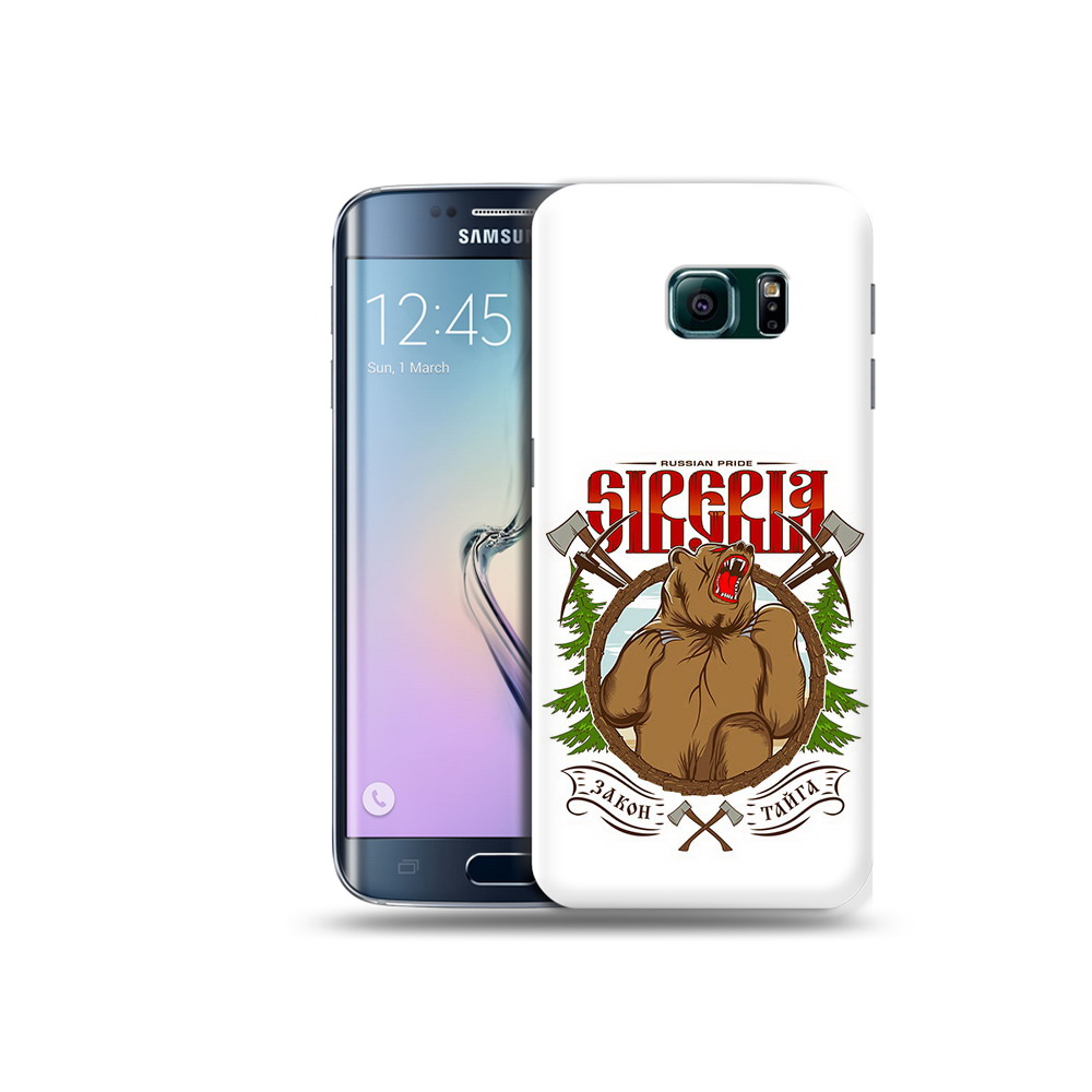 

Чехол MyPads Tocco для Samsung Galaxy S6 Edge Тайга, Прозрачный, Tocco
