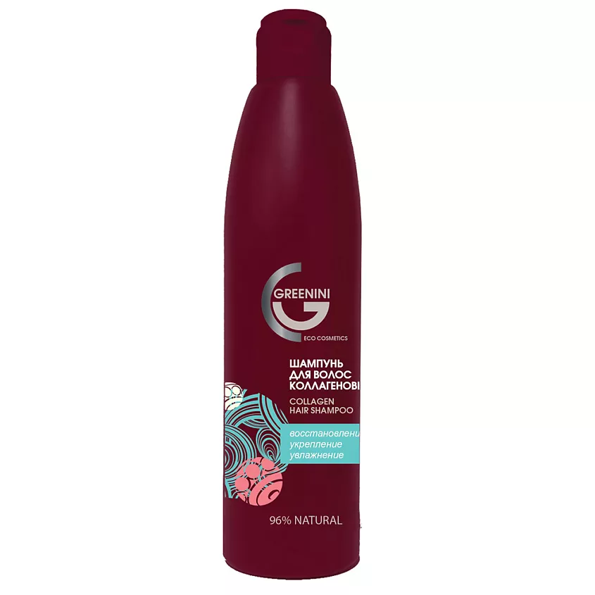 

Шампунь для волос Greenini Collagen Hair Shampoo коллагеновый, восстановление 300 мл