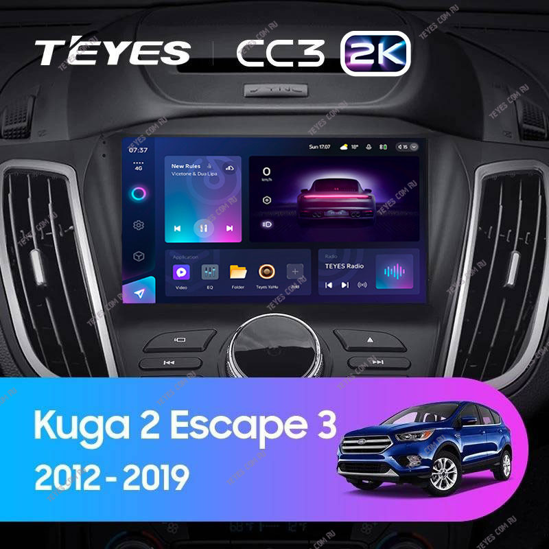 

Штатная магнитола Teyes CC3 2K 6/128 Ford Kuga 2 (2012-2019) Тип-B, CC3 2K