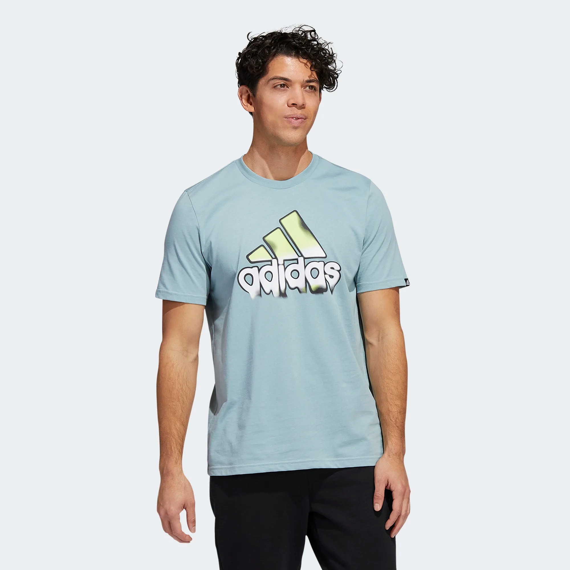 фото Футболка мужская adidas m heat bos g tee серая xs