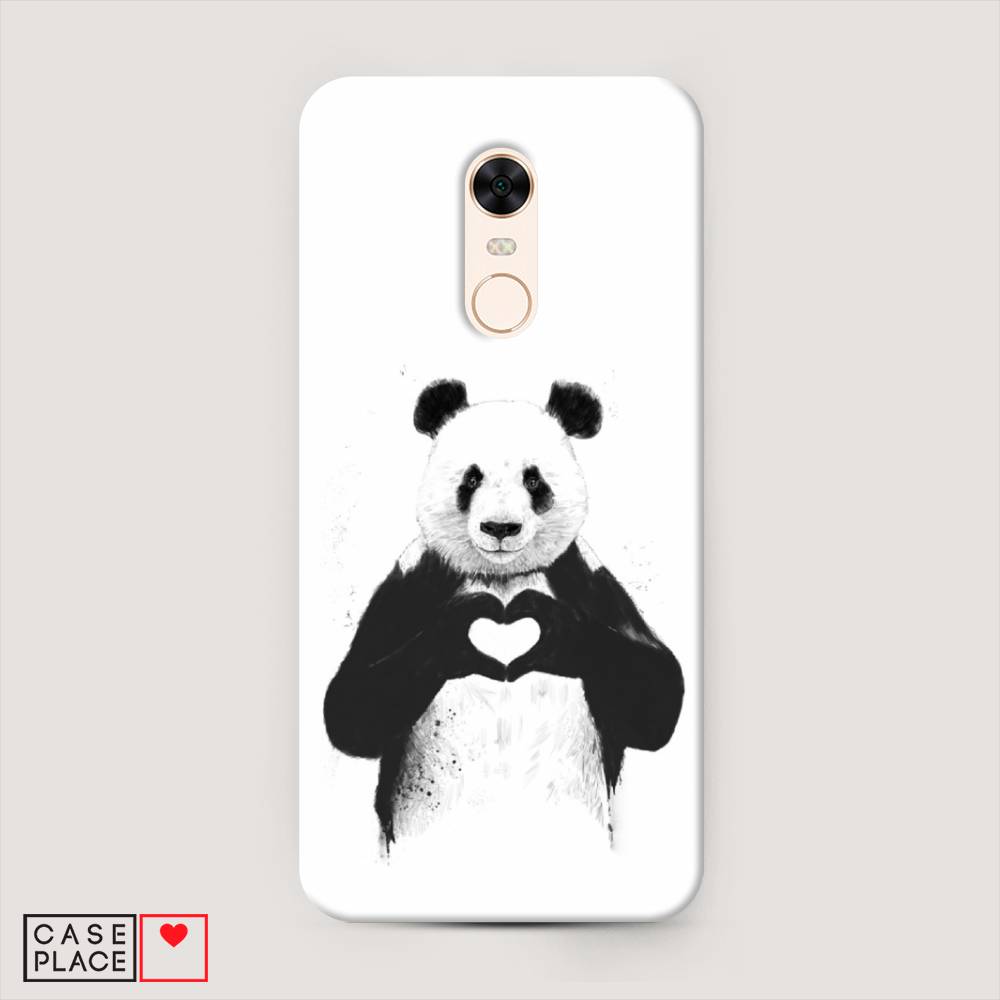 

Пластиковый чехол "Панда love" на Xiaomi Redmi 5 Plus, 33120-7