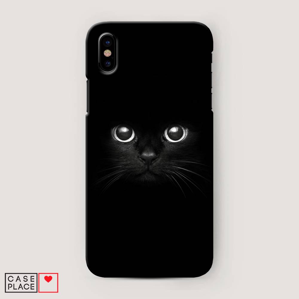 

Пластиковый чехол "Взгляд черной кошки" на Apple iPhone XS Max (10S Max), 11920-1