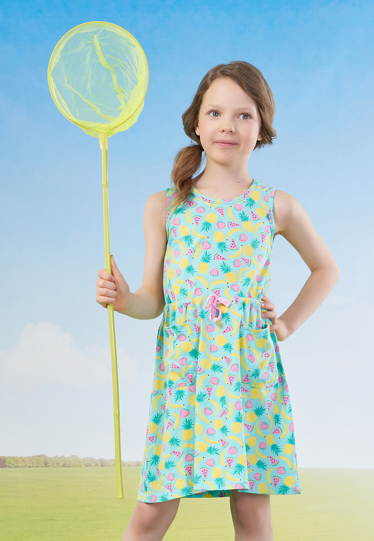 

Сарафан детский Max&jessi SS21C62401417 бирюзовый р.122, Зеленый, SS21C62401417