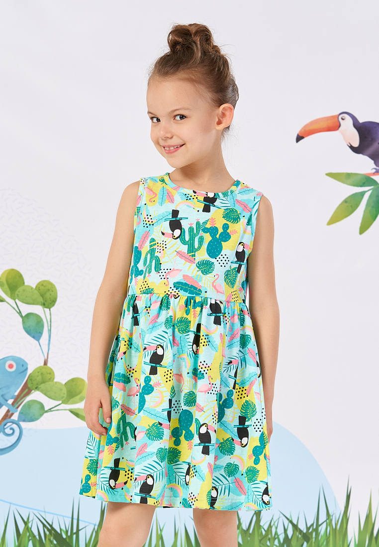 

Сарафан детский Max&jessi SS21C62301619 разноцветный р.122, Зеленый, SS21C62301619