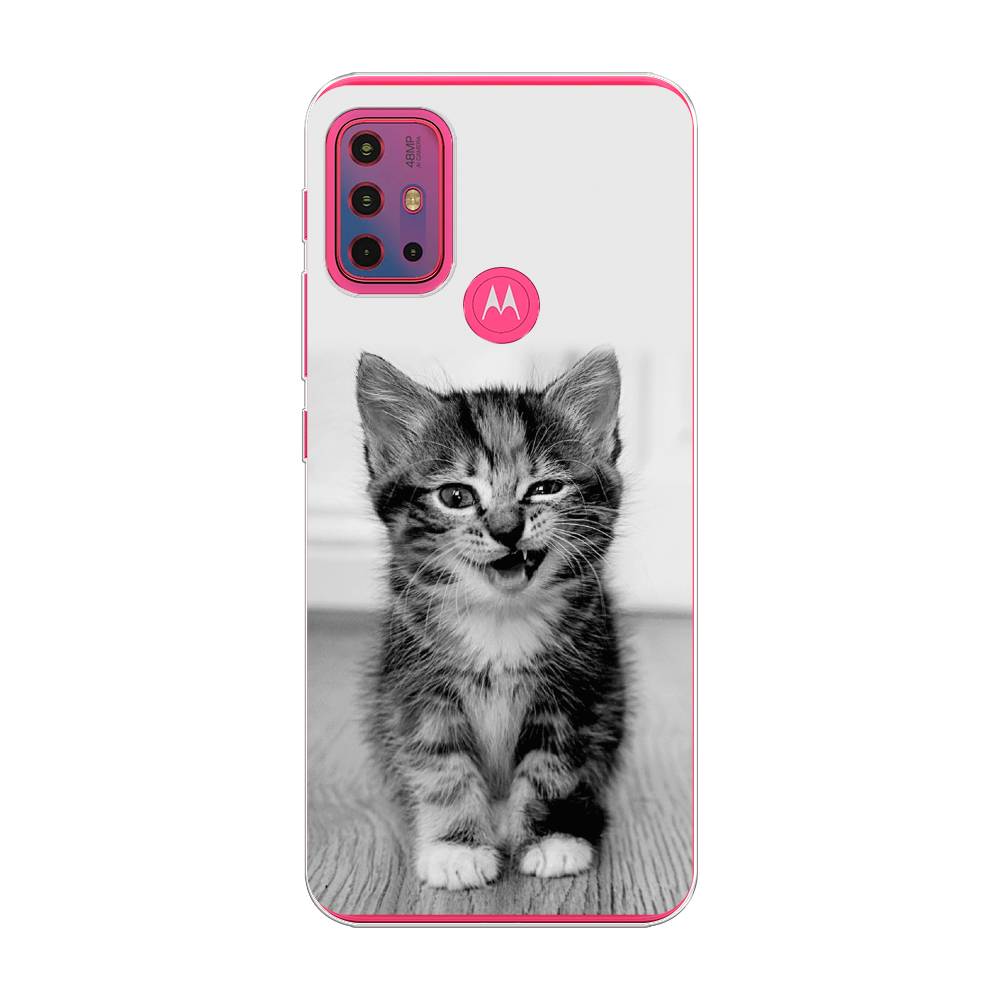 

Чехол Awog на Lenovo K13 Note/Motorola Moto G10/G20/G30 "Подмигивающий котенок", Разноцветный, 242250-1