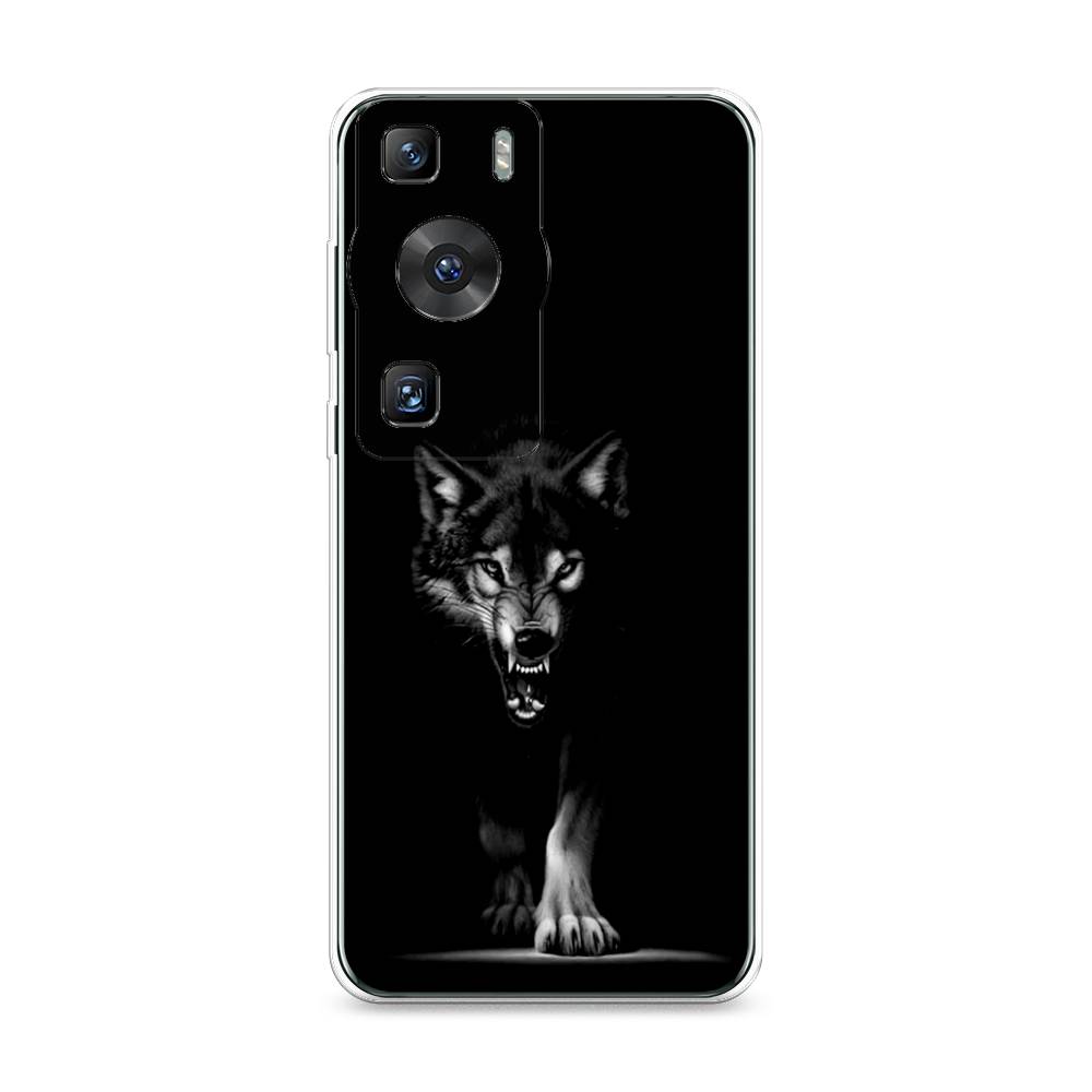 

Силиконовый чехол "Волк выходит из ночи" на Huawei P60, Прозрачный;черный;серый