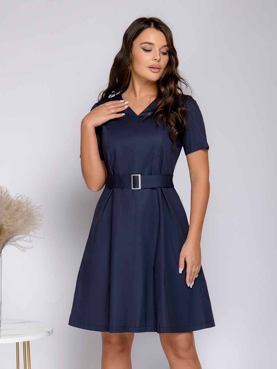 фото Платье женское 1001dress 0102571 синее 44 ru