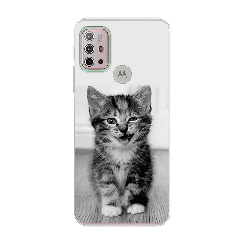 фото Силиконовый чехол "подмигивающий котенок" на motorola moto g10 awog