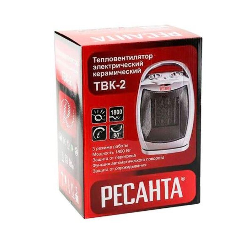 

Тепловентилятор Ресанта ТВК-2, Серебристый;черный