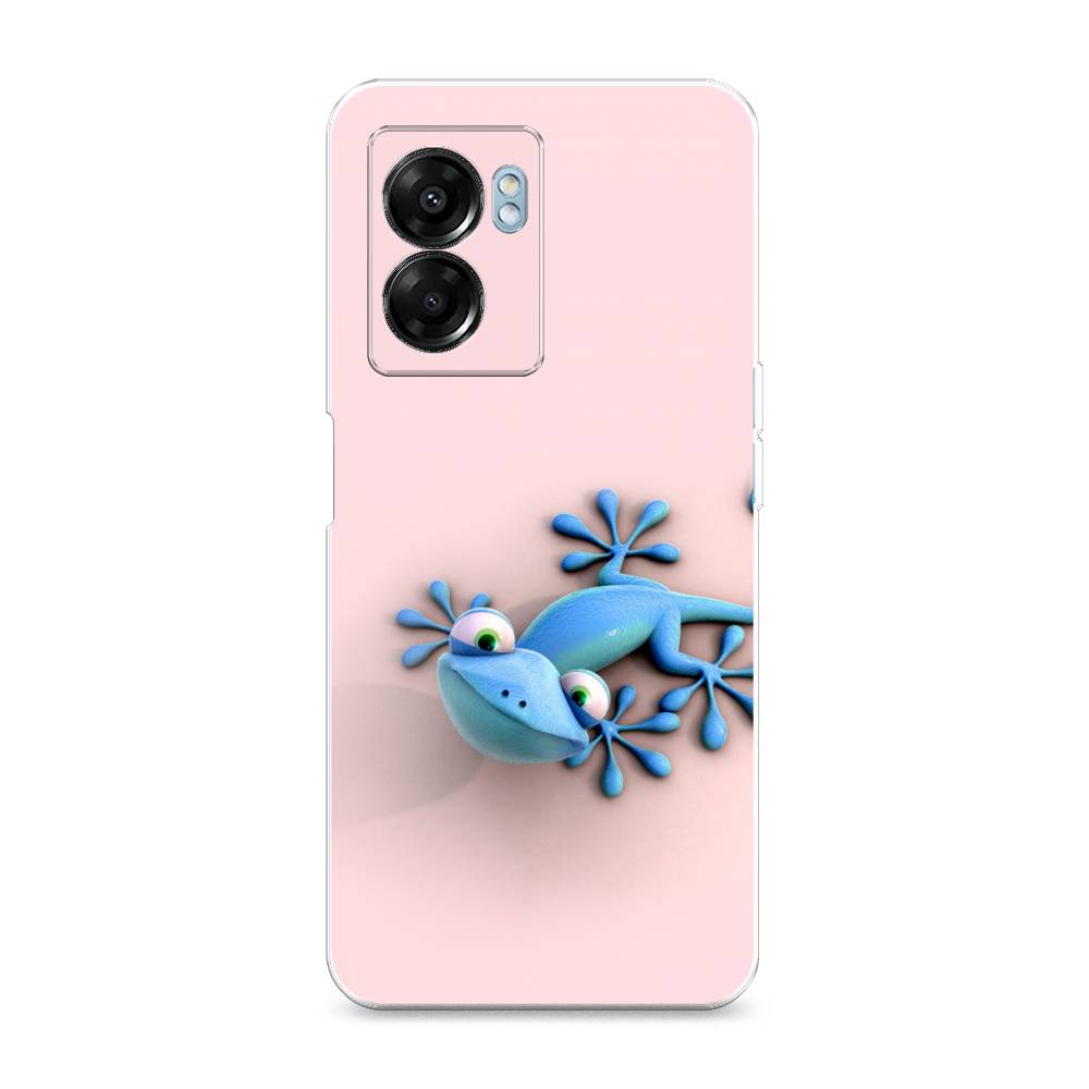 

Чехол Awog на Oppo A57 5G/A56s/OnePlus Nord N300 5G "Голубая ящерка", 2510250-2