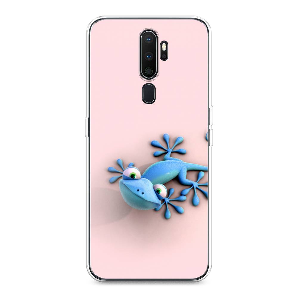 

Чехол Awog на Oppo A5/A9 2020 "Голубая ящерка", Разноцветный, 251350-2