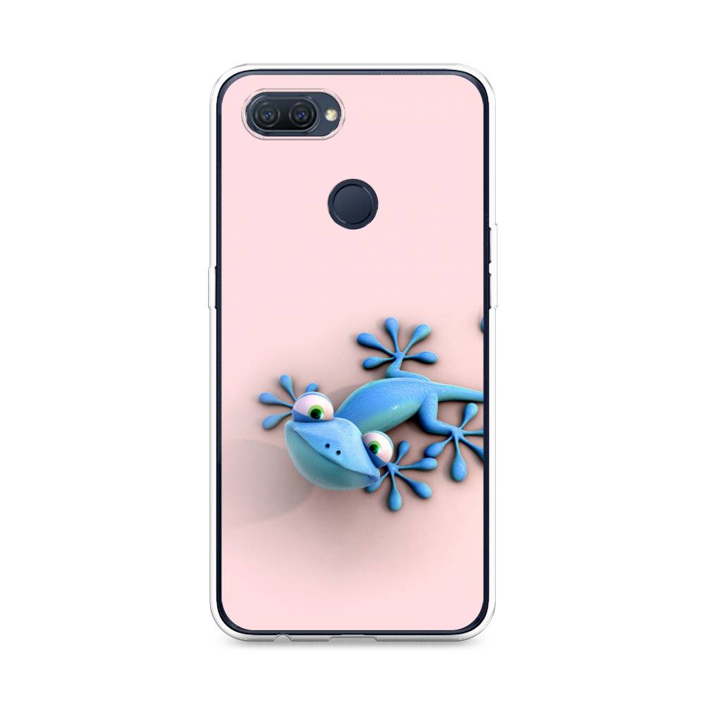 

Чехол Awog на Oppo A12 "Голубая ящерка", Разноцветный, 253450-2