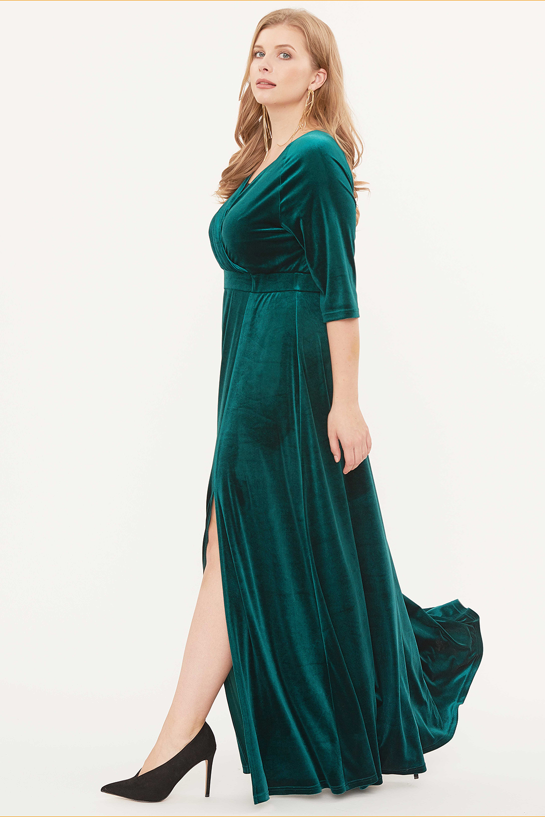 Платье женское SVESTA R796Ver зеленое 58 RU