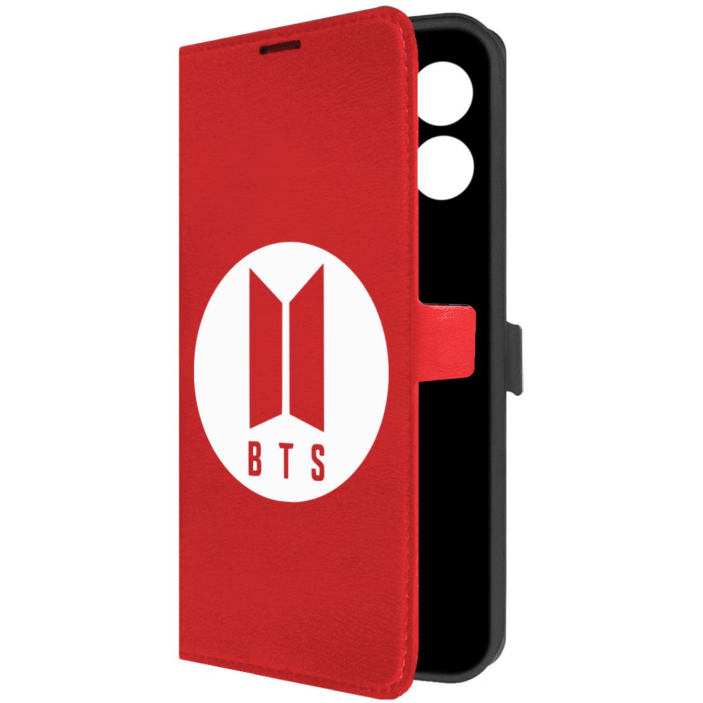 

Чехол-книжка Krutoff Eco Book для Realme C33 BTS красный