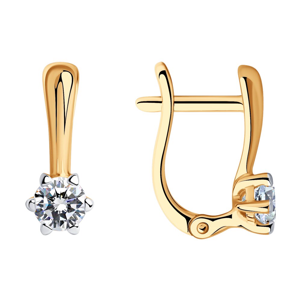 

Серьги из серебра с фианитом SOKOLOV 93022376, 93022376