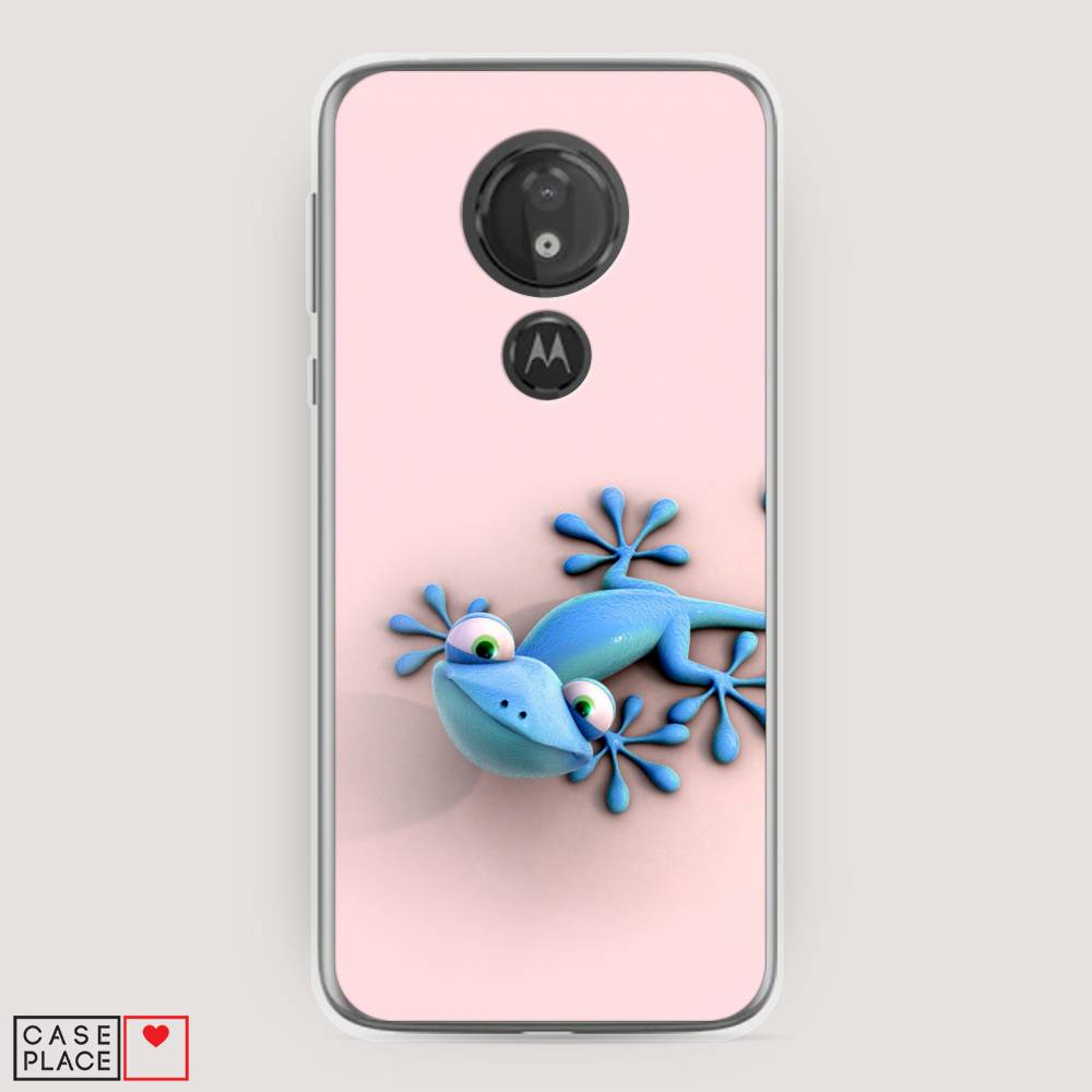 

Чехол Awog на Motorola Moto G7 Power / Моторола Мото G7 Power "Голубая ящерка", Разноцветный, 241350-2