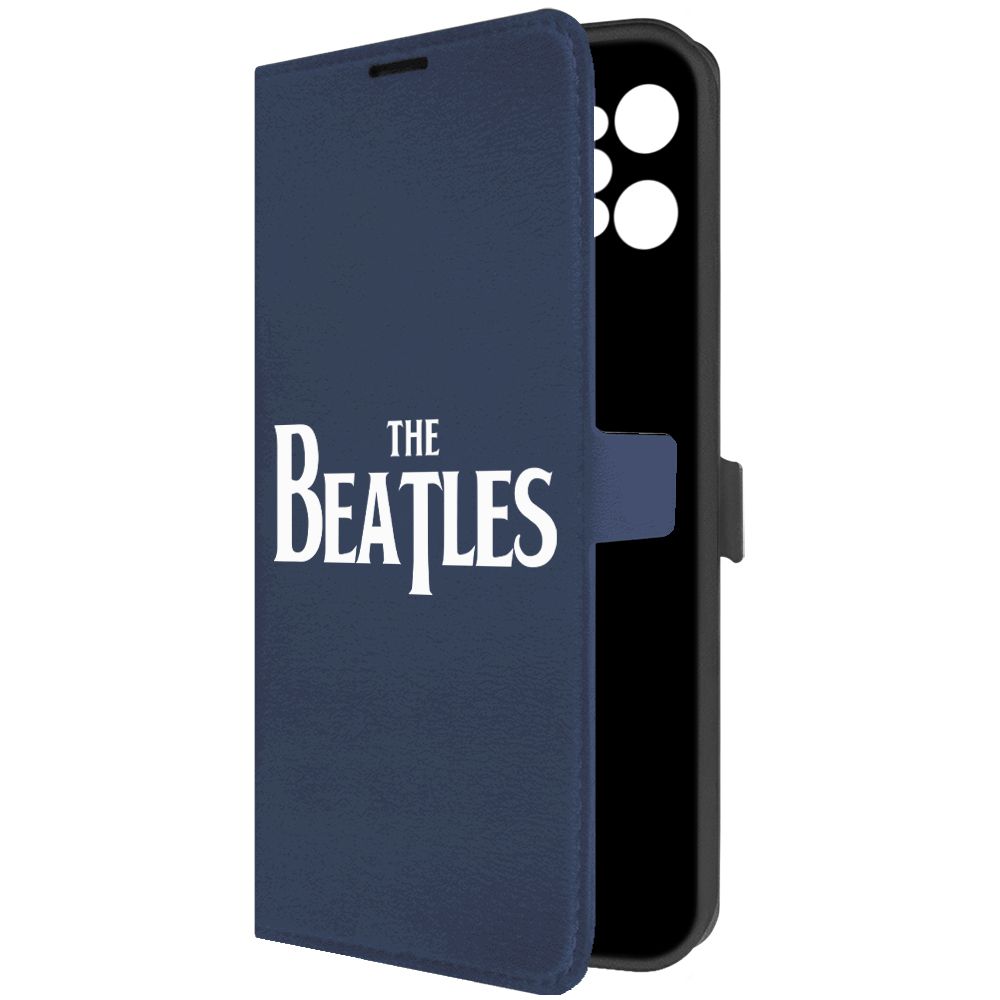 

Чехол-книжка Krutoff Eco Book для Realme C31 Beatles (Битлз) (синий)