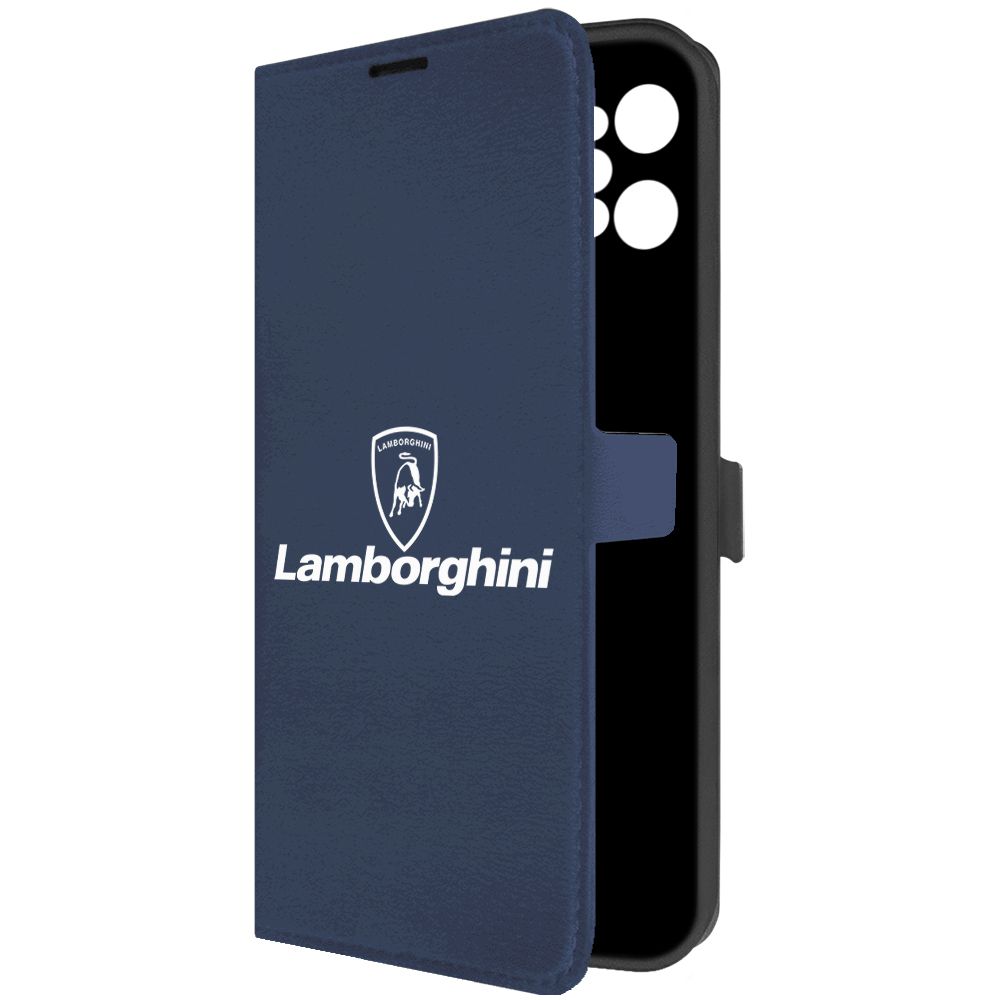 

Чехол-книжка Krutoff Eco Book для Realme C31 Lamborghini синий
