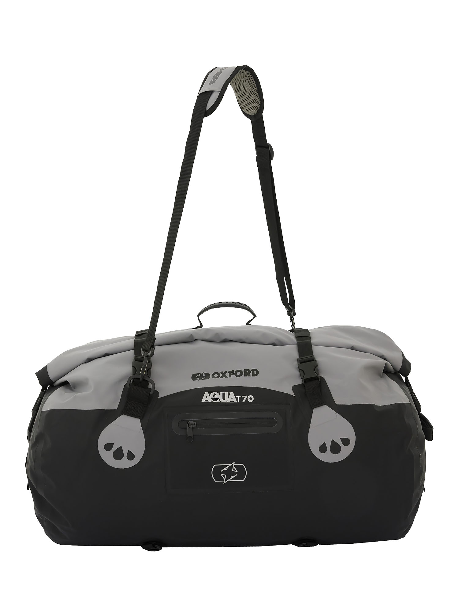Мотосумка Oxford Aqua T-70 Roll Bag Grey/Black