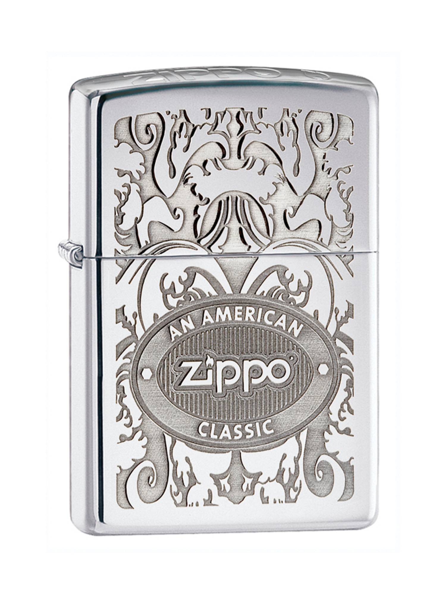 

Зажигалка Zippo Classic High Polish Chrome Серебристая, Серебристый, Classic High Polish Chrome