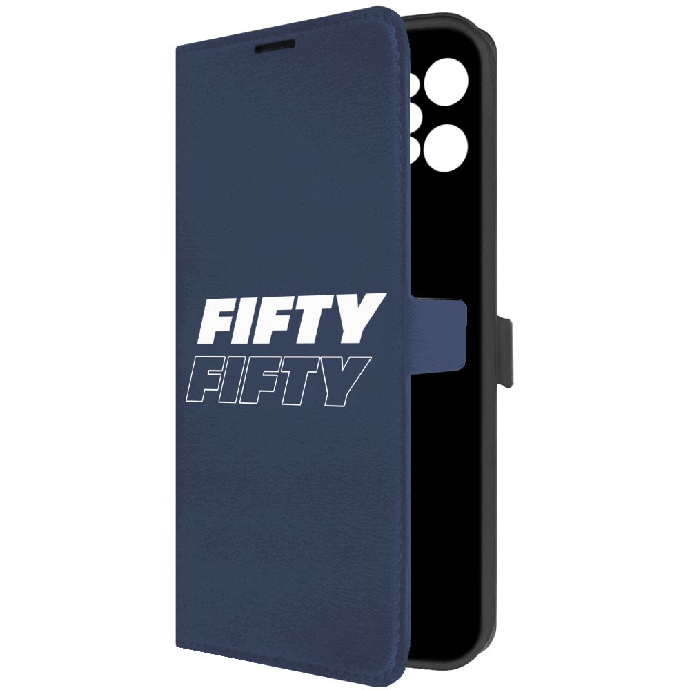 

Чехол-книжка Krutoff Eco Book для Realme C31 Fifty Fifty (Фифти-Фифти) (синий)