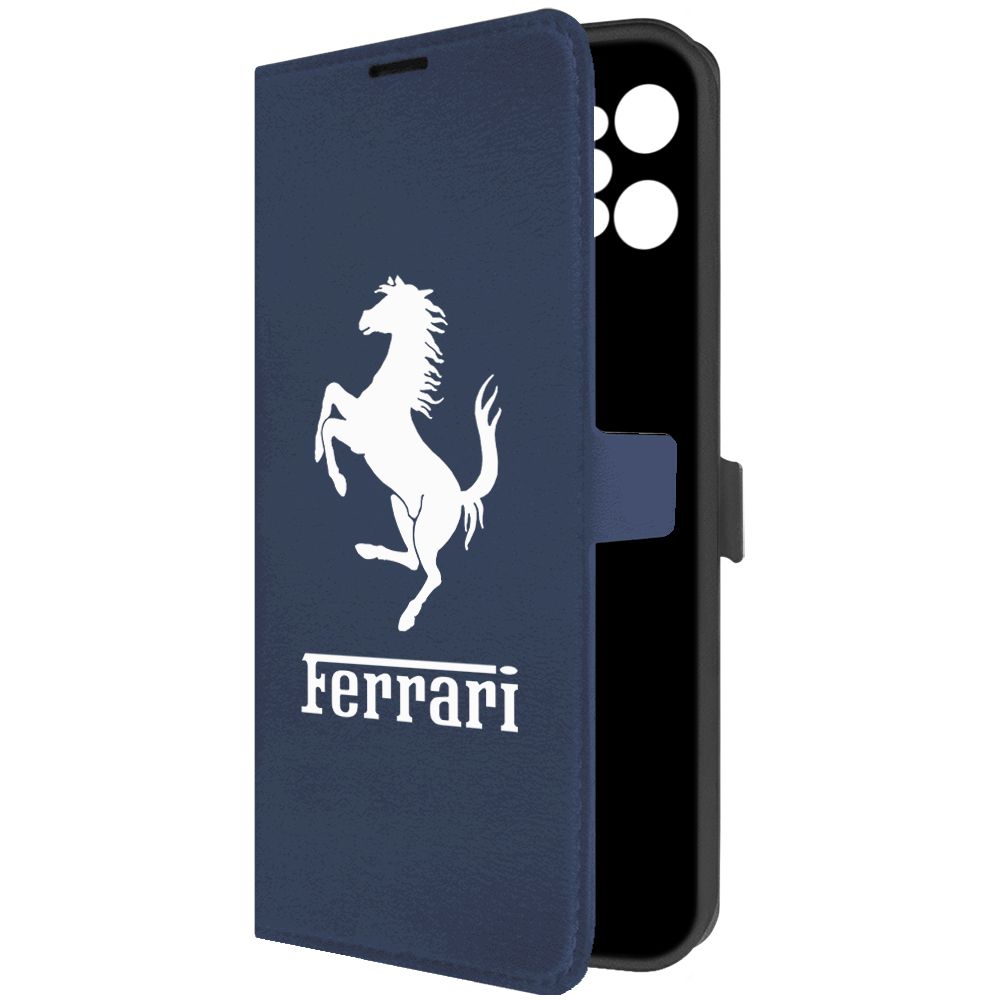 

Чехол-книжка Krutoff Eco Book для Realme C31 Ferrari синий