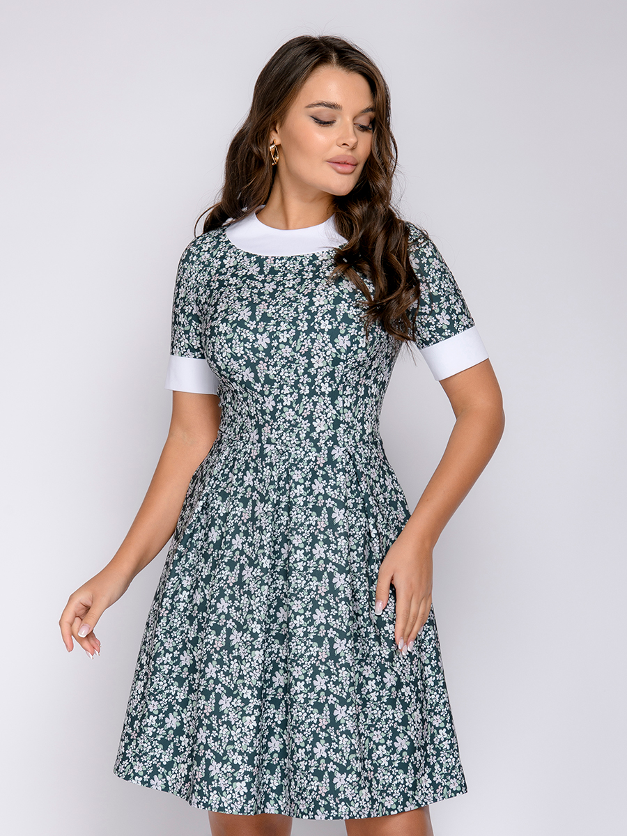 

Платье женское 1001dress 0102648 зеленое 42 RU, 0102648