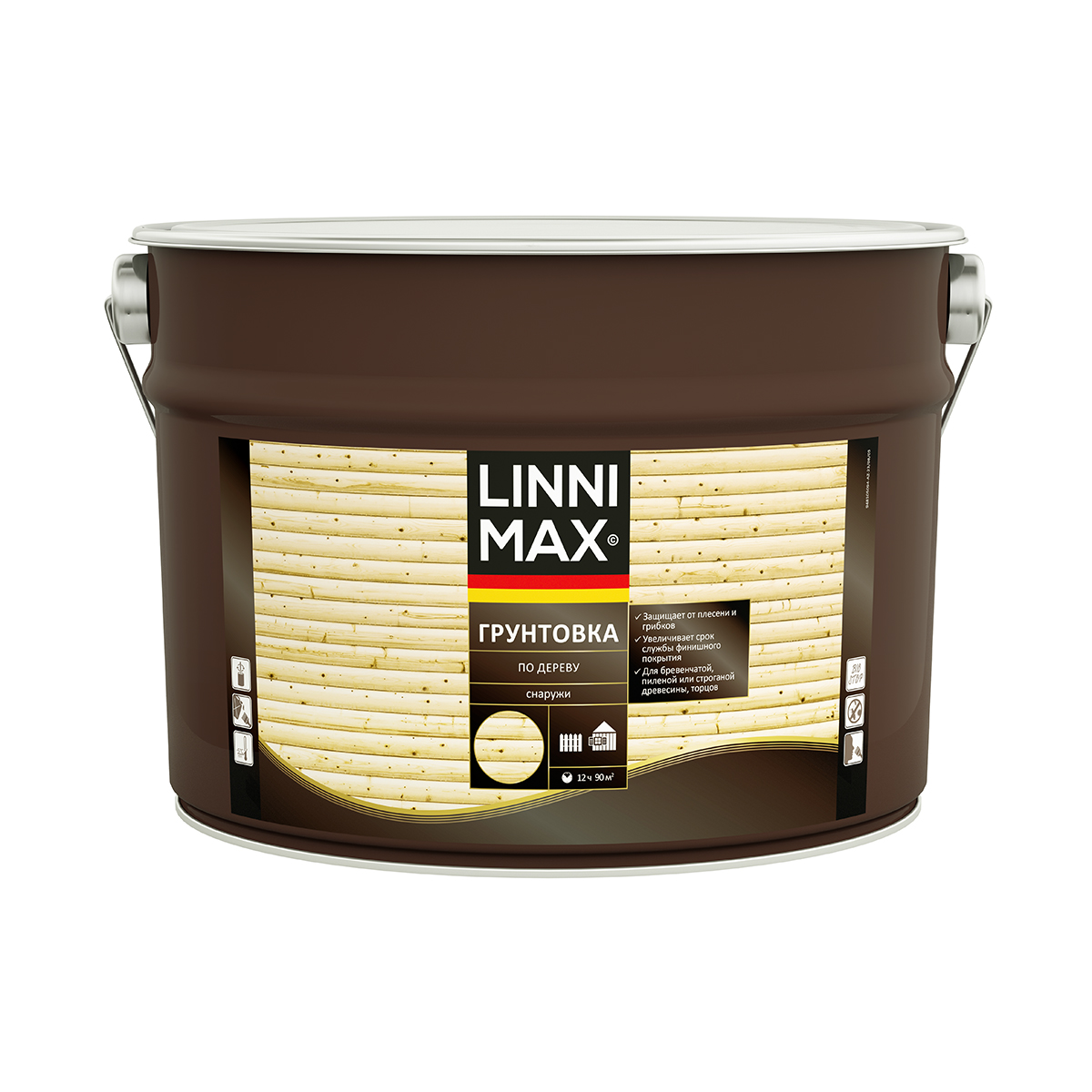 

Грунтовка по дереву Linnimax 271978 9 л, Прозрачный