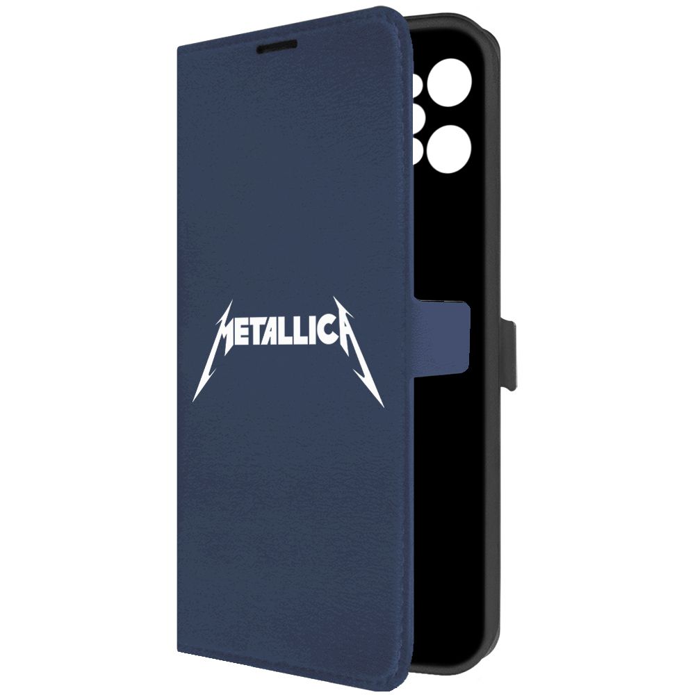 

Чехол-книжка Krutoff Eco Book для Realme C31 Metallica синий