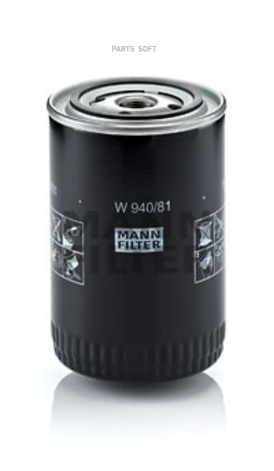 

Mann-Filter Масляный Фильтр, W94081 Mann W940/81