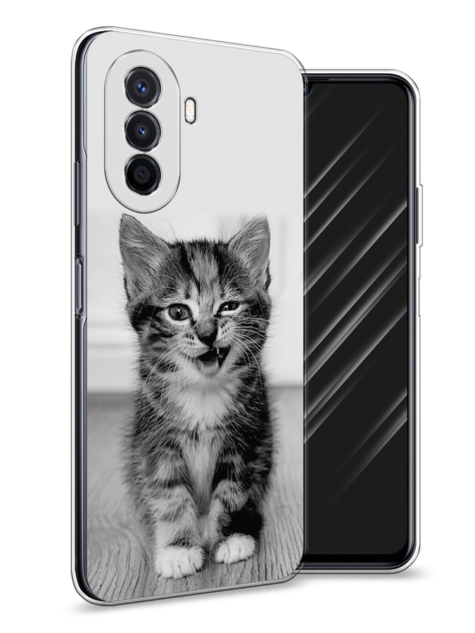 

Чехол Awog на Huawei Nova Y70 "Подмигивающий котенок", Разноцветный, 6109150-1