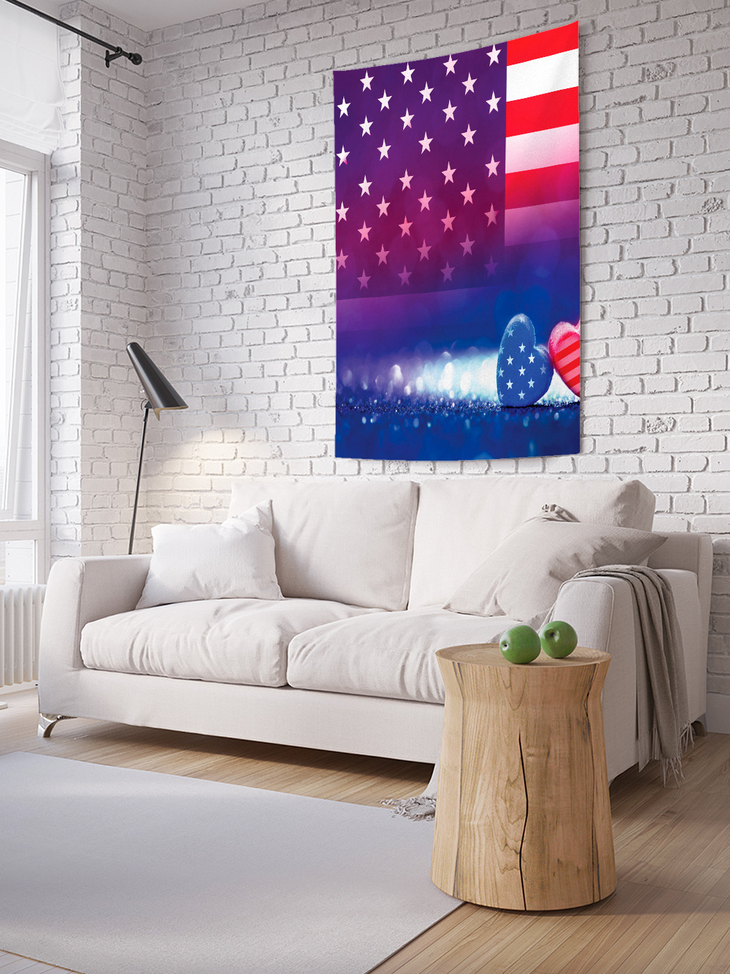 

Вертикальное фотопанно на стену JoyArty Американские сердца 100x150 см, Американские сердца