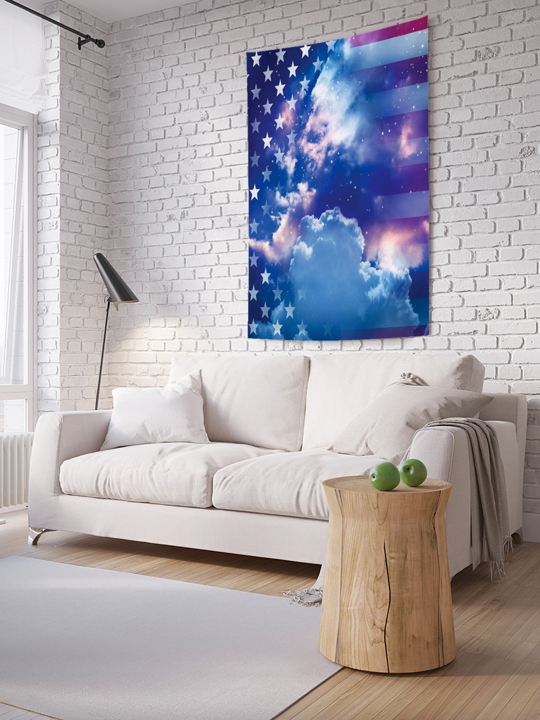 

Вертикальное фотопанно на стену JoyArty Звездное небо америки 100x150 см, Звездное небо америки