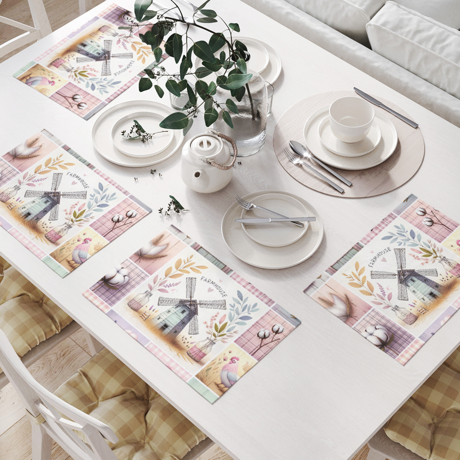 

Плейсмат JoyArty Ферма 32x46 см, np_sd1758, Розовый