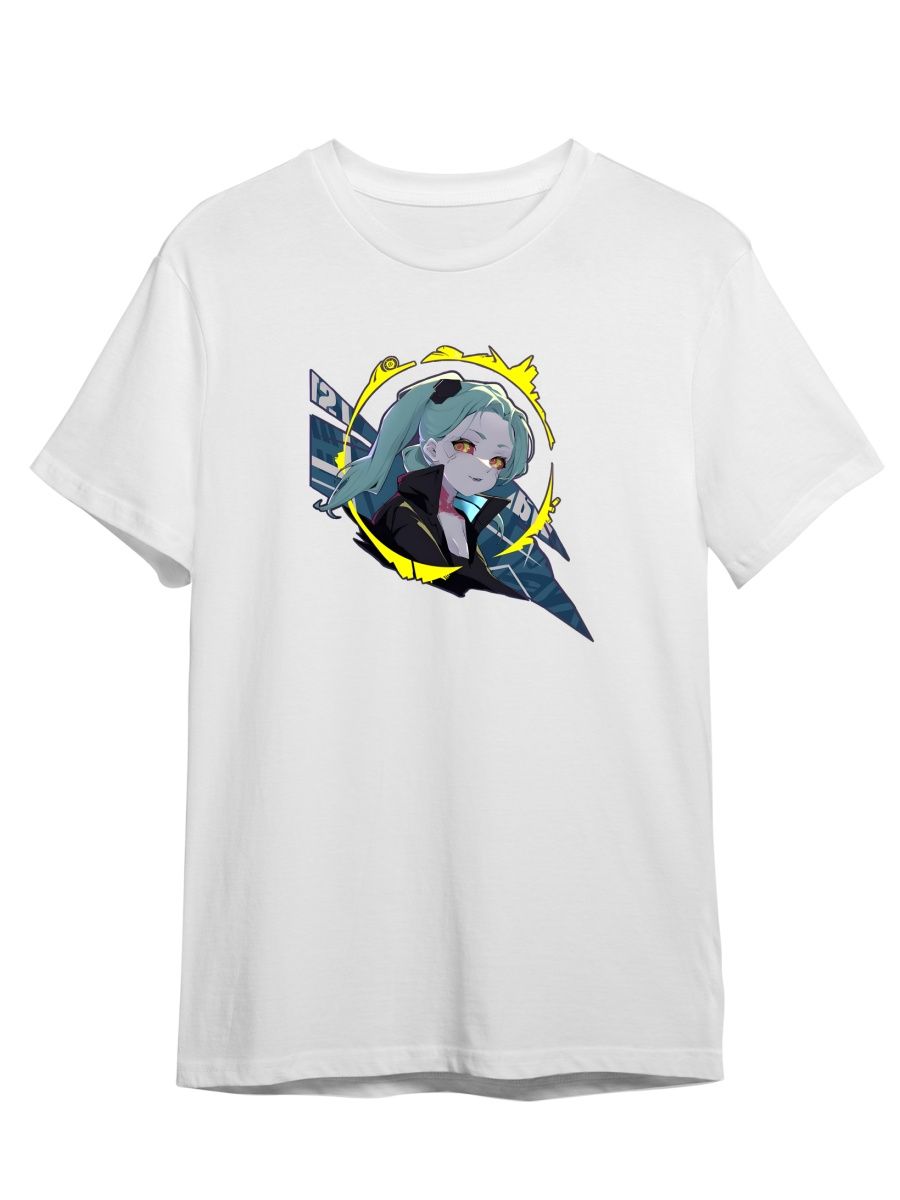 

Футболка унисекс СувенирShop Аним Киберпан/Cyberpunk/Rebecca 2 белая 5XL, "Аним Киберпан/Cyberpunk/Rebecca" 2